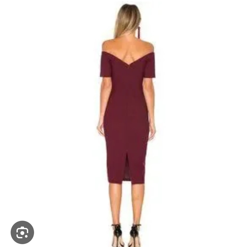 Cinq a Sept Backless Burgundy Dress